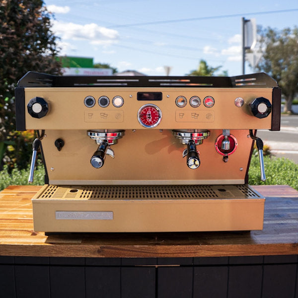 Stunning Custom Fire Gold La Marzocco PB 2 Group – Pre-Loved