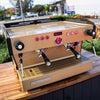 Stunning Custom Fire Gold La Marzocco PB 2 Group – Pre-Loved