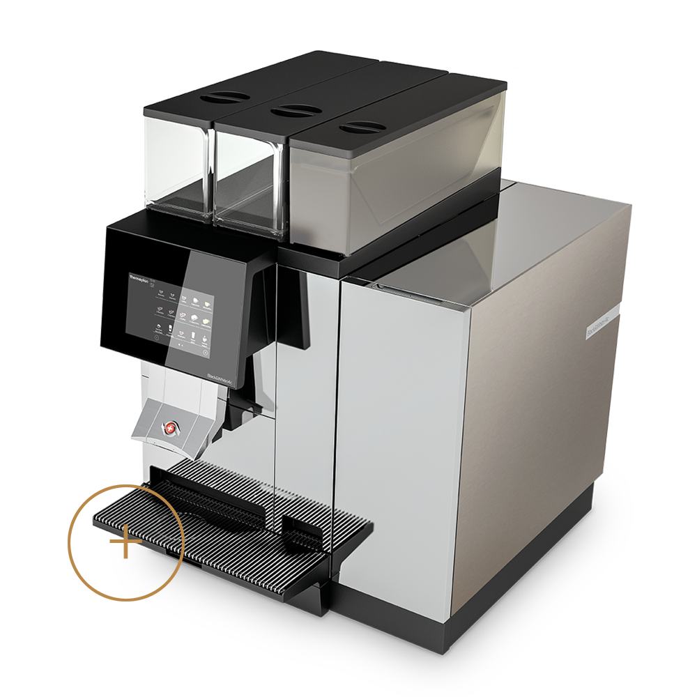 Thermoplan Black&White4 Compact CTMP Automatic Coffee Machine With 1 Grinder And Powder Unit