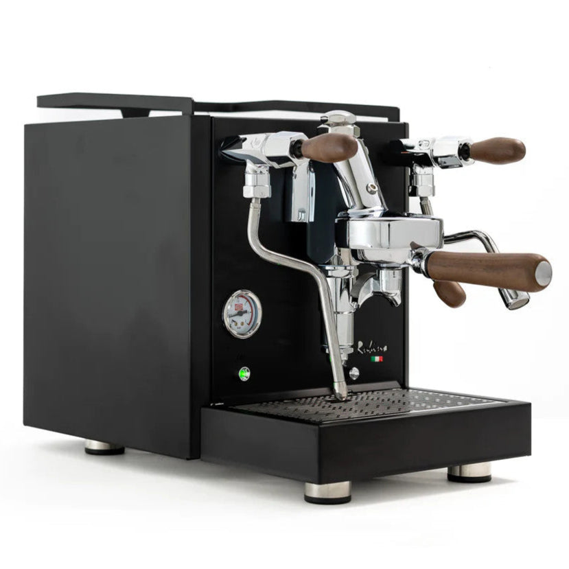 Quick Mill RUBINO Heat Exchange Coffee Machine - Black & Timber