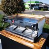 Late Model 3 Group La Marzocco PB – Custom White with Brass Accents