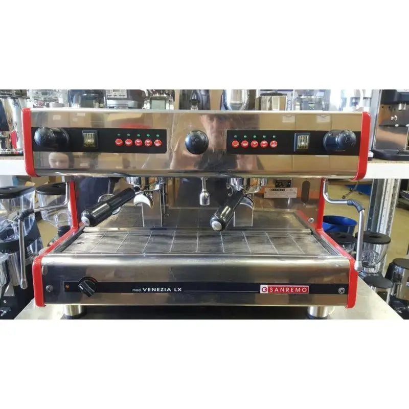 Cheap 2 Group Red Sanremo Commercial Coffee Machine - ALL