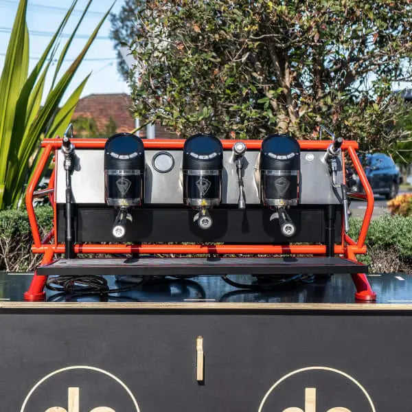 Custom Red & Black Sanremo Racer Commercial Coffee Machine -