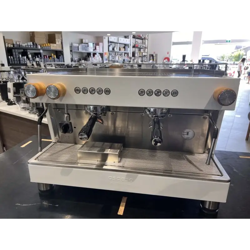Immaculate 2 Group Ascaso Barista White Commercial Coffee