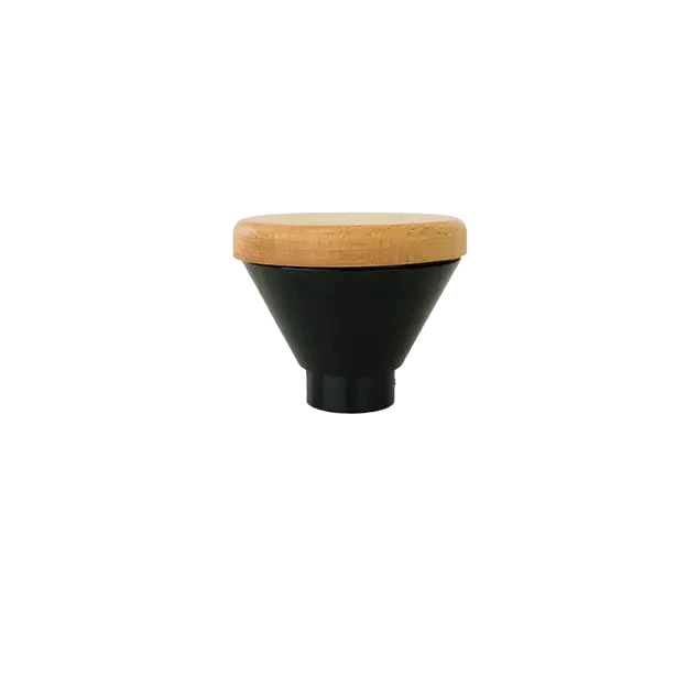 Precision Single Dose Hopper in Maple Wood - Black - Coffee