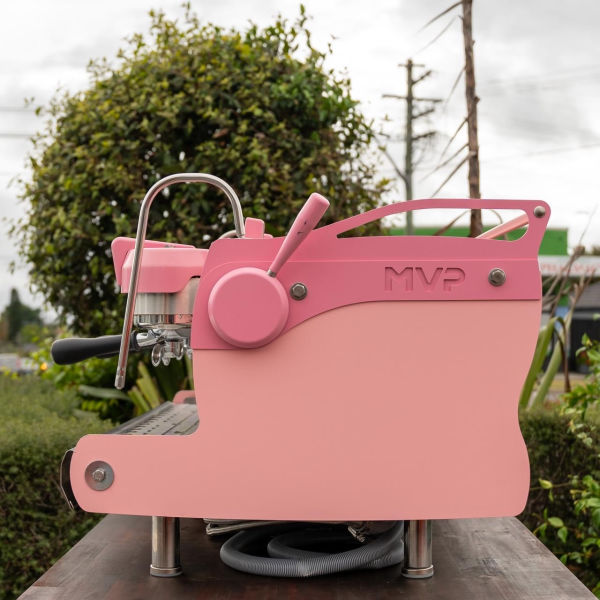 Stunning Synesso 3 Group MVP Custom Coffee Machine In Pink