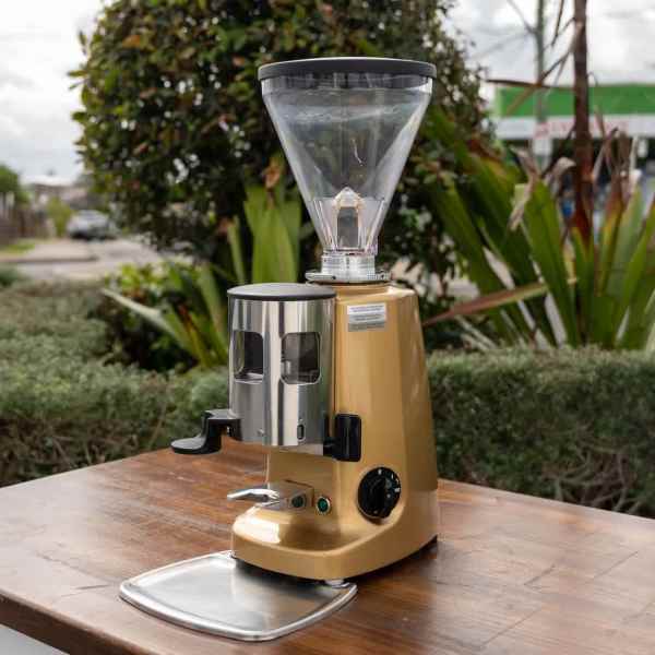 Pre Loved Mazzer Super Jolly Automatic In Gold Espresso Grinder