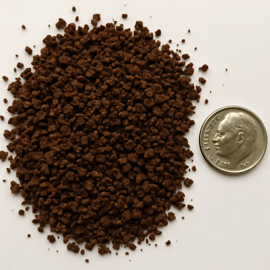 Coarse coffee grounds texture comparison