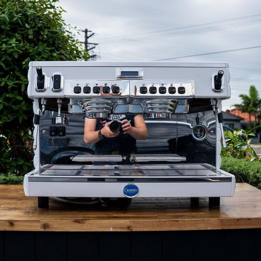 Used Carimali Bubble 2 Group Tall Cup 15 Amp Coffee Machine