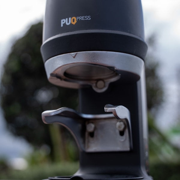 Used Black Puqpress Q2 Automatic Coffee Tamper – Excellent Condition