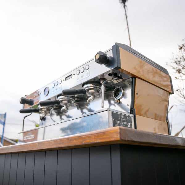 Immaculate Late Model Burnt Orange 3 Group La Marzocco PB