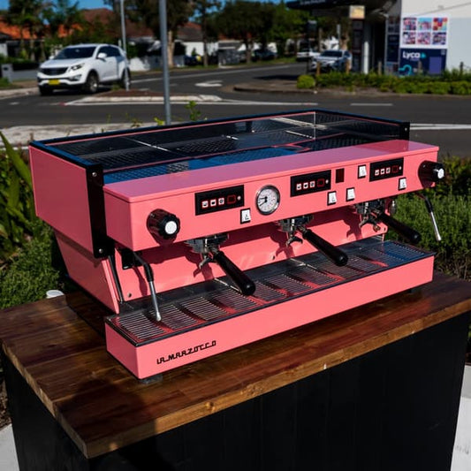 Used La Marzocco Linea Av Pink 3 Group Timers Coffee Machine