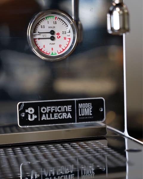 Officine Allegra Lume 1 Group Espresso Machine White Italy