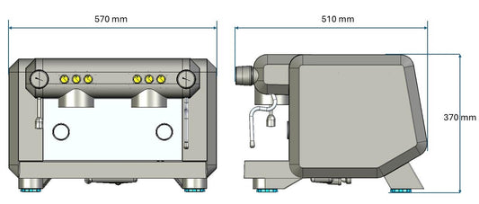 Gaggia Milano La Nera GT1 1 Group Coffee Machine
