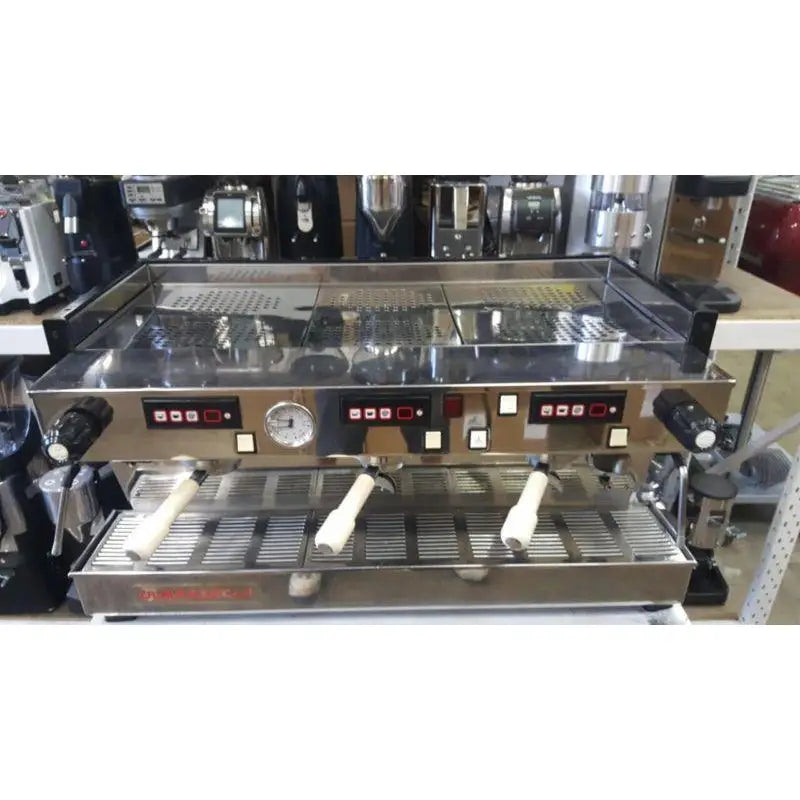 3 Group La Marzocco With Chrono Pads White Commercial Coffee