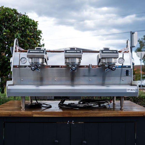 3 Group Pre Loved Custom white & bronze Synesso Coffee Machine - Australia - Di Pacci