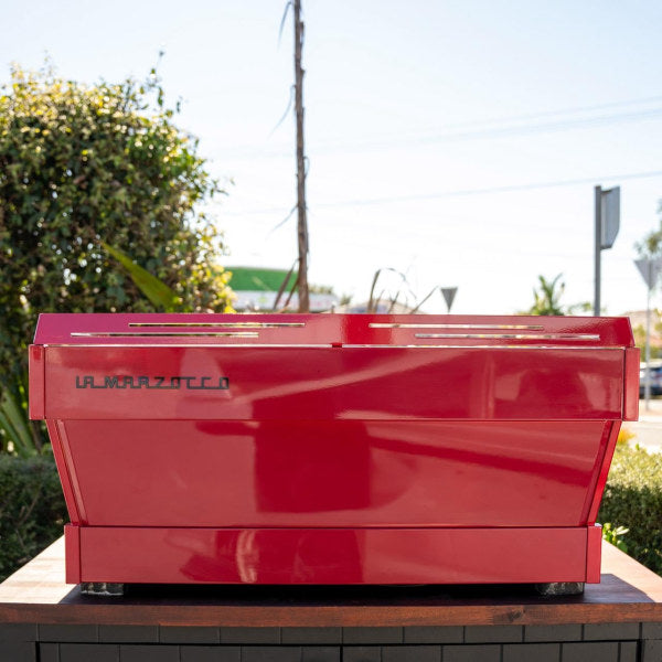 Stunning Immaculate Custom 3 Group La Marzocco PB In Candy Apple Red