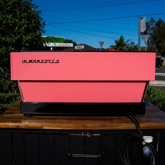 Used La Marzocco Linea Av Pink 3 Group Timers Coffee Machine