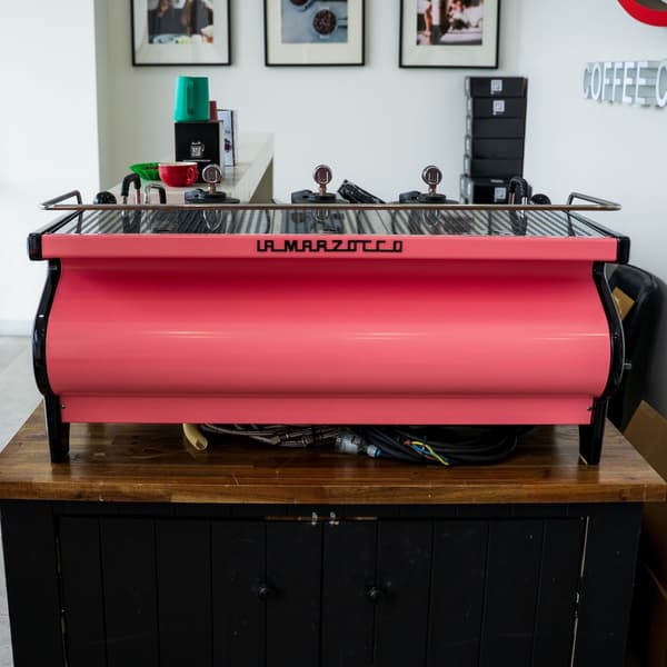 La Marzocco Strada MP 3 Group Espresso Machine Custom Apricot Pink