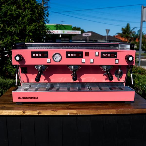 Used La Marzocco Linea Av Pink 3 Group Timers Coffee Machine