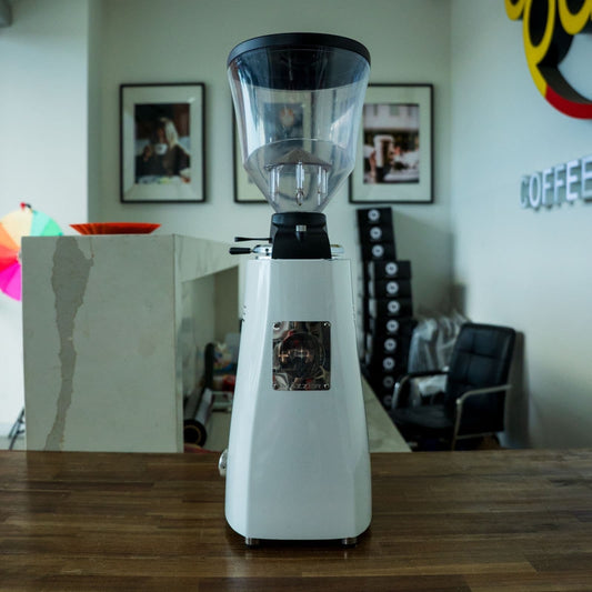 Mazzer Robur Electronic S White Commercial Grinder - Pre-loved