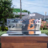 AS-NEW CUSTOM LA MARZOCCO LINEA S 3 GROUP GLOSS WHITE 9 WEEKS OLD
