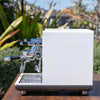New ECM Syncronika II In Gloss White With Dosserless Grinder PACKAGE