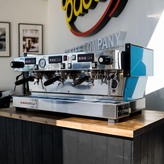 La Marzocco Linea 3 Group Tall Cup Chronos Custom Ocean Blue