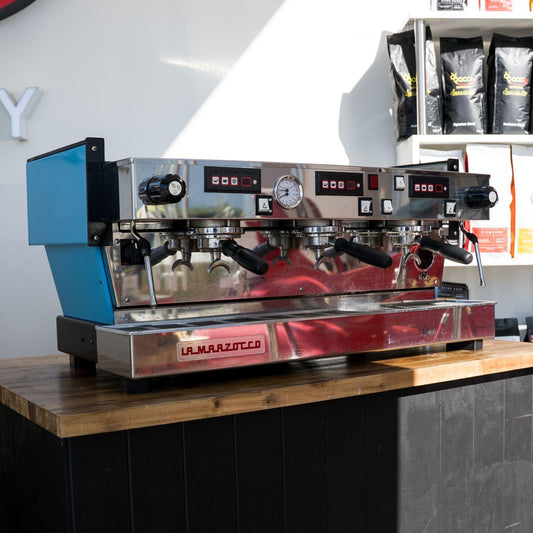 La Marzocco Linea 3 Group Tall Cup Chronos Custom Ocean Blue