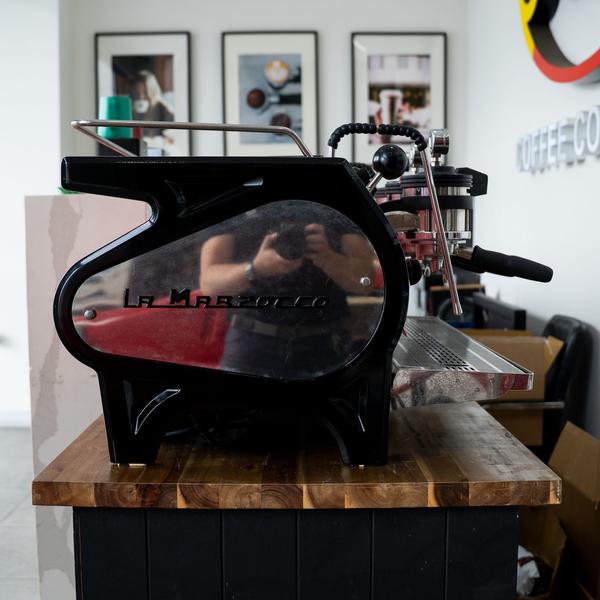 La Marzocco Strada MP 3 Group Espresso Machine Custom Apricot Pink