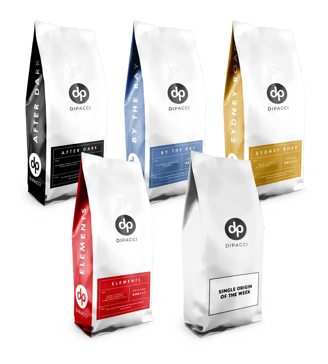 Di Pacci Espresso Coffee Sample Pack 5 x 1kg