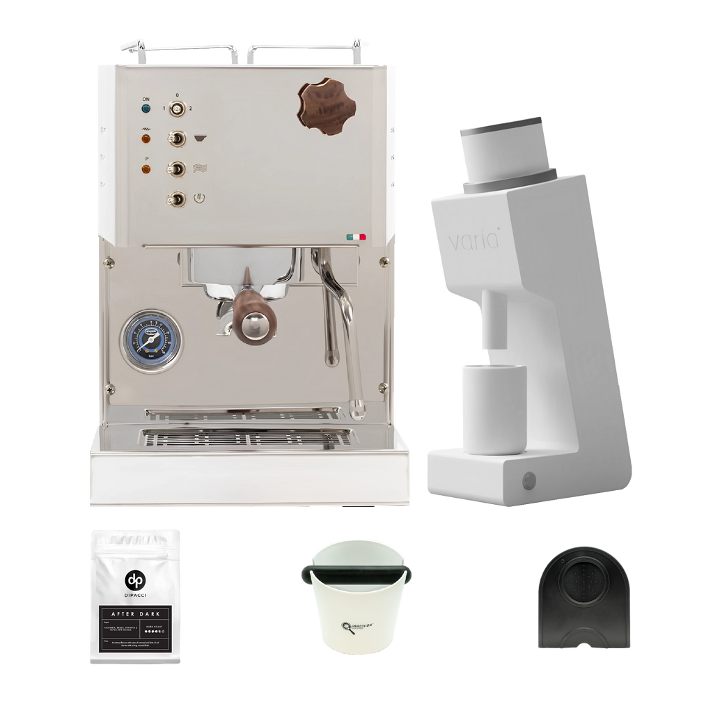 Quick Mill Pippa +  Varia VS3 Coffee Grinder Gen 2 + 250g  After Dark Blend + Precision Accessories-