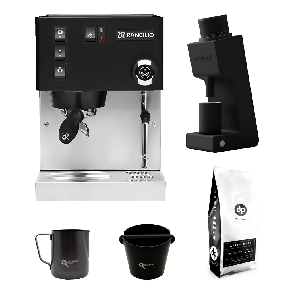 Rancilio Silvia 2025 V6 +  Varia VS3 Coffee Grinder Gen 2 + 1kg  After Dark Blend + Precision Accessories