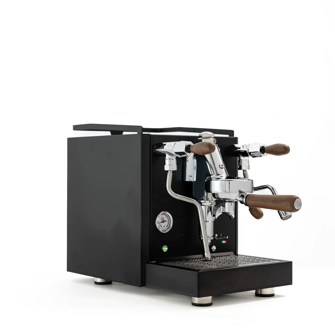 Quick Mill RUBINO Heat Exchange Coffee Machine - Black & Timber