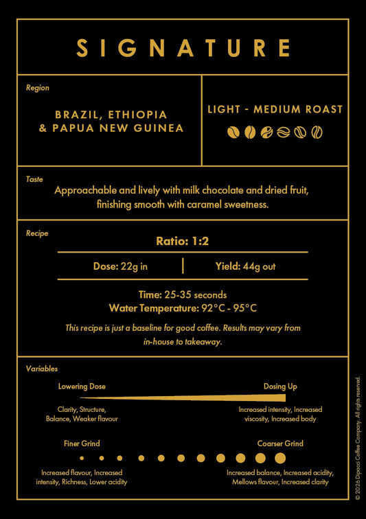 Dipacci Coffee Co. Signature Blend 1kg Coffee Beans