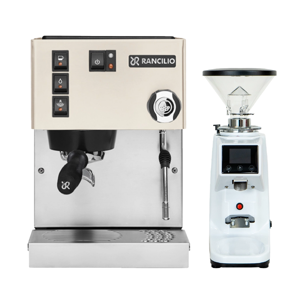 White Rancilio 2025 Silvia Bundle (Free Precision GS7 + Di Pacci Elements 250g + Precision Accessories)