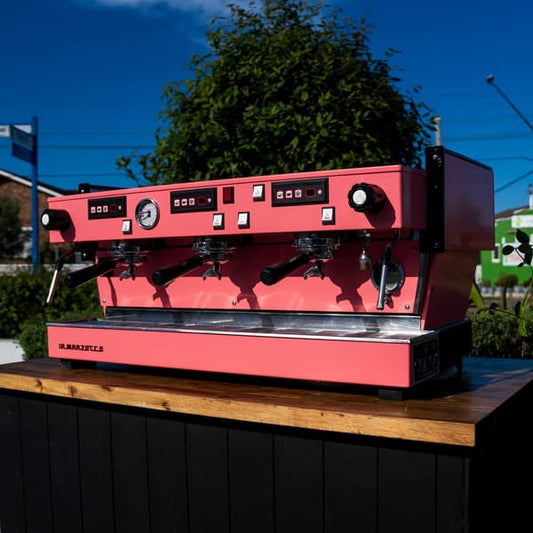 Used La Marzocco Linea Av Pink 3 Group Timers Coffee Machine
