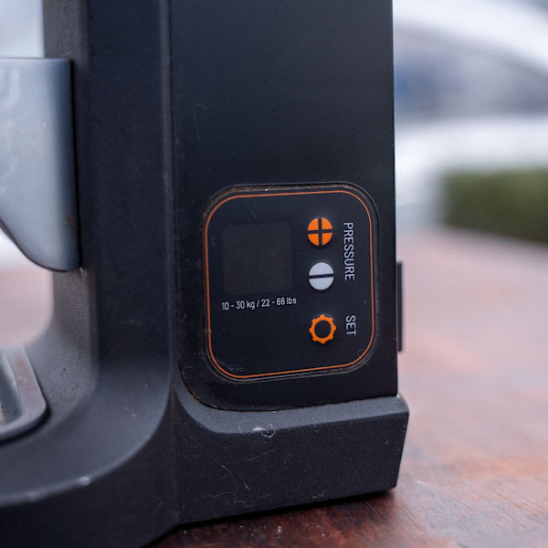 Used Black Puqpress Q2 Automatic Coffee Tamper – Excellent Condition