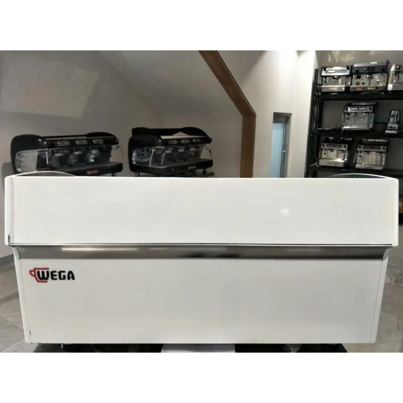 Awesome White Cheap 3 Group Wega Atlas Commercial Coffee