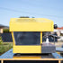 Stunning Custom Yellow & Chrome 3 Group La Marzocco PB COFFEE MACHINE