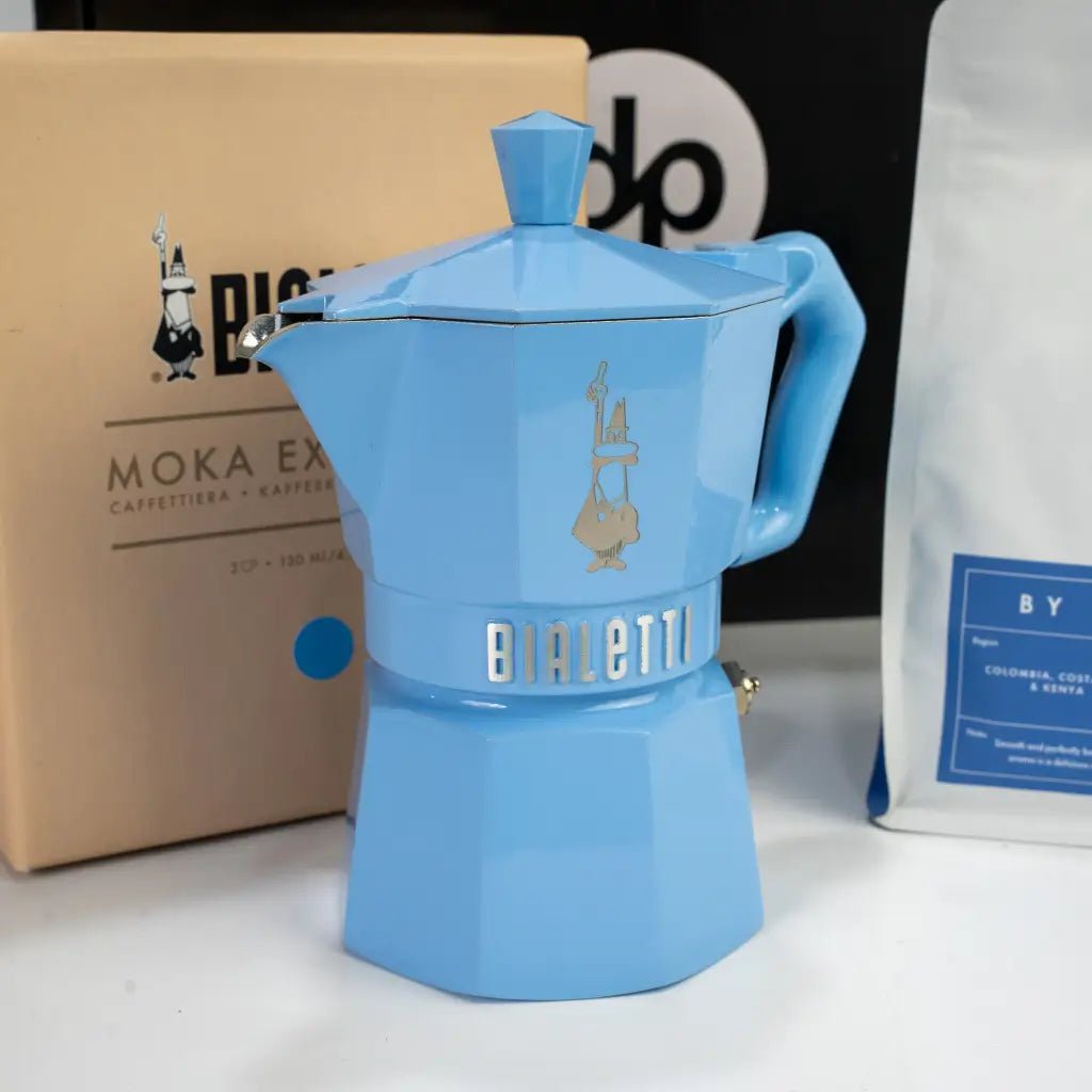 Bialetti 3 Cup Gift Set in Blue or Black - Australia - Di Pacci