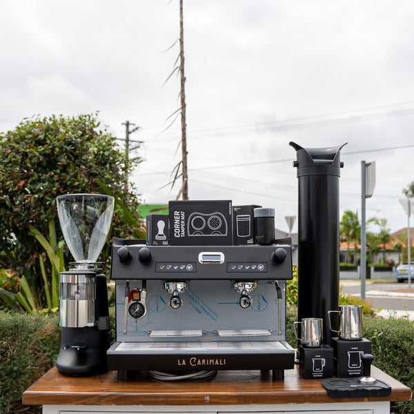 Black Carimali Nimble & X011 Grinder Package + Precision Accessories - Australia - Di Pacci