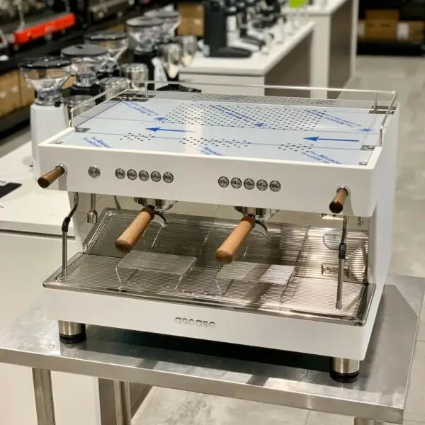 Brand New Ascaso Barista T white Timber Commercial Coffee