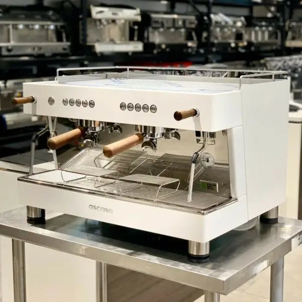 Brand New Ascaso Barista T white Timber Commercial Coffee