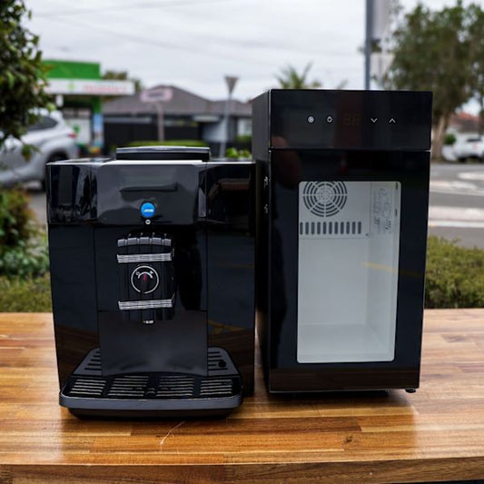 Brand New Carimali CA250 Automatic Coffee Machine + Fridge - Australia - Di Pacci