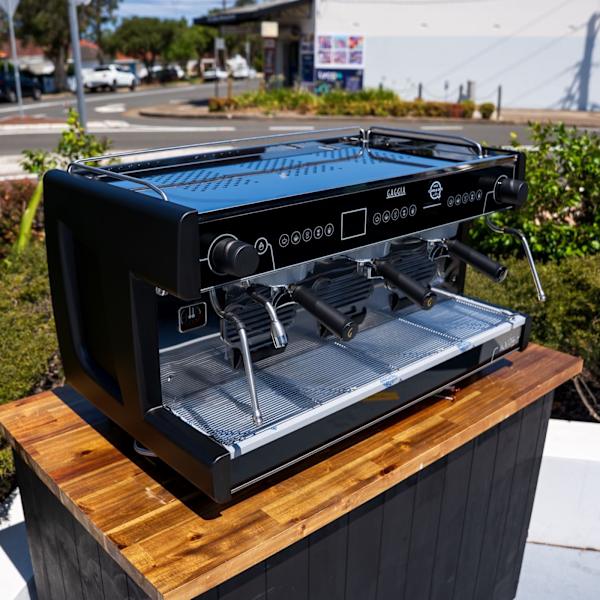 Brand New Gaggia La Vetro PRO – 3 Group – Tall Cup – Black - Australia - Di Pacci