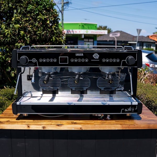 Brand New Gaggia La Vetro PRO – 3 Group – Tall Cup – Black - Australia - Di Pacci