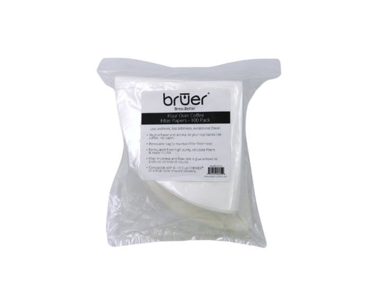 Bruer Pour Over Coffee Filter Papers - 100pk - Australia - Di Pacci