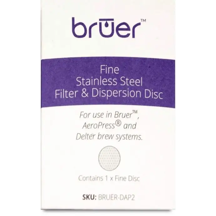 Bruer Stainless Steel Filter Disk for Aeropress & Bruer -