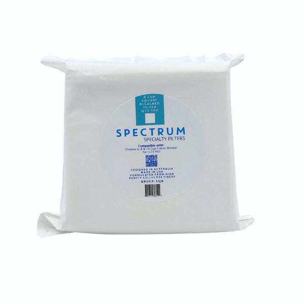Bruer Spectrum Square Paper Filter 6 Cup - 100pk